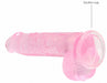 Gode Crystal Clear Rose 12 x 3cm