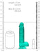Gode Crystal Clear Vert 12 x 3cm