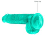 Gode Crystal Clear Vert 12 x 3cm