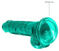 Gode Crystal Clear Vert 14 x 3.5cm