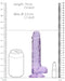 Gode Crystal Clear Violet 14 x 3.5cm