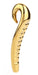 Gode Devil's Tongue 13 x 4 cm Doré