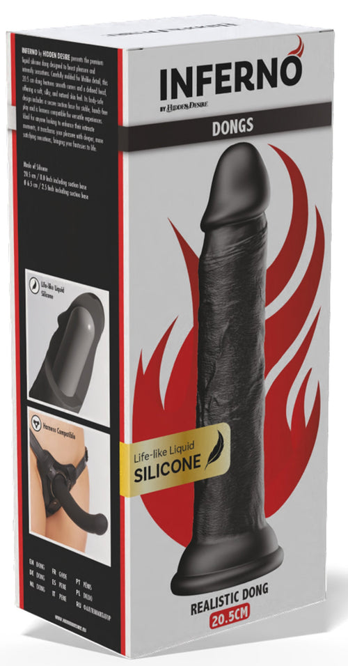 Gode Dickdong Noir L 18 x 3.8cm