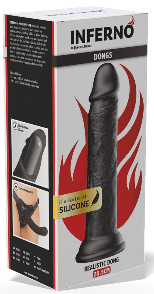 Gode Dickdong Noir L 18 x 3.8cm
