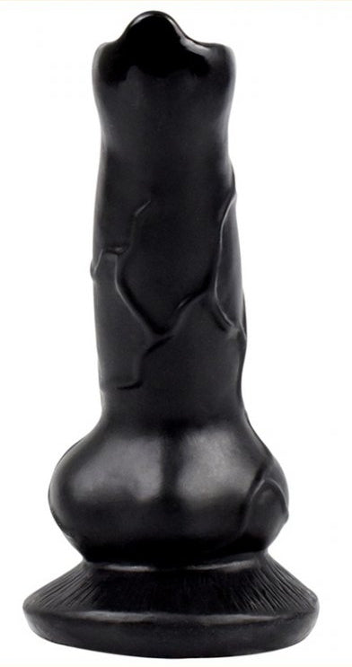 Gode Dog Cock 12 x 4cm Noir