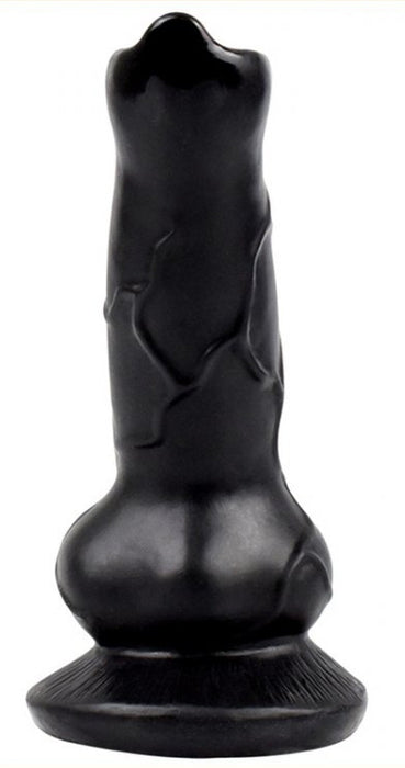 Gode Dog Cock 12 x 4cm Noir