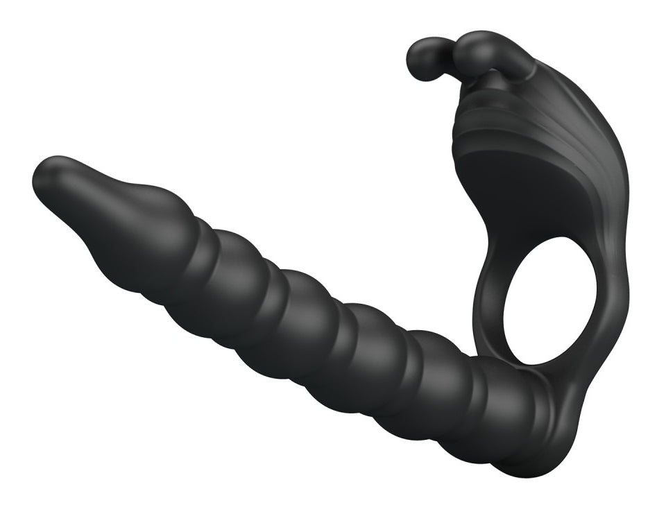 Gode Double pénétration Vibrant Blackney 14 x 2.2cm