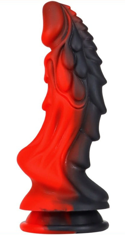 Gode Dragon ZOMAY 18 x 6cm Noir-Rouge