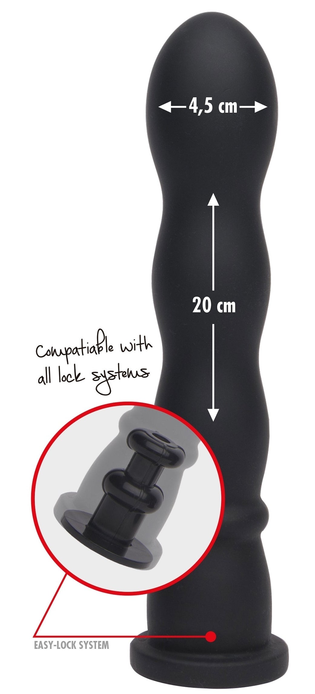 Gode Easy-Lock Wave 19 x 4cm