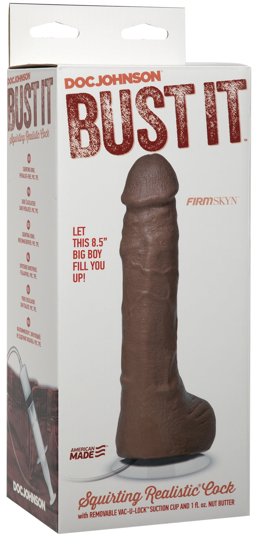 Gode éjaculateur Bust It 15 x 5.5cm Beur