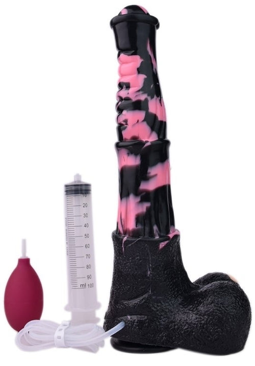 Gode Éjaculateur Horse Tinulf Squirt M 19 x 5cm Noir-Rose