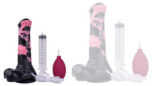 Gode Éjaculateur Hurulf Squirt S 18 x 4.7 cm Noir-Rose
