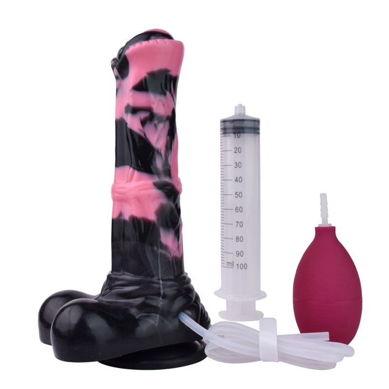 Gode Éjaculateur Hurulf Squirt S 18 x 4.7 cm Noir-Rose