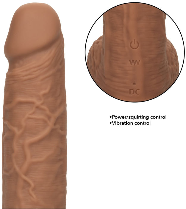 Gode Éjaculateur Vibrant Fuck Squirting 17 x 4.2cm Marron