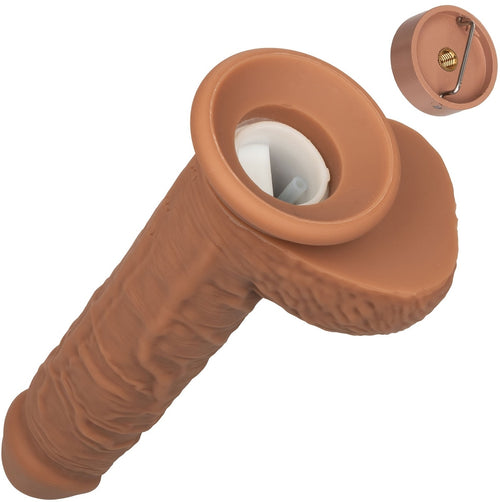 Gode Éjaculateur Vibrant Fuck Squirting 17 x 4.2cm Marron
