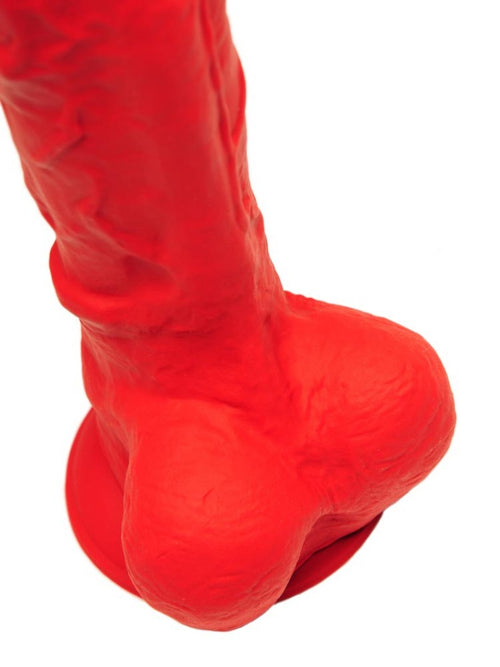 Gode en silicone Stretch N3 - 19 x 4.8cm Rouge