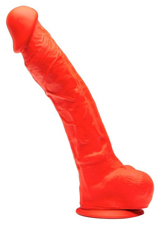 Gode en silicone Stretch N5 - 24 x 6cm Rouge