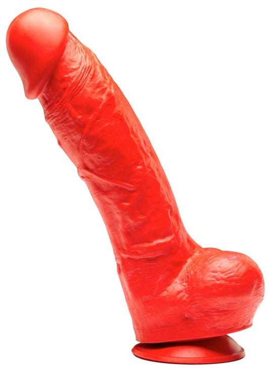 Gode en silicone Stretch N5X - 27 x 8cm Rouge
