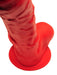 Gode en silicone Stretch N6 - 26 x 5.8cm Rouge