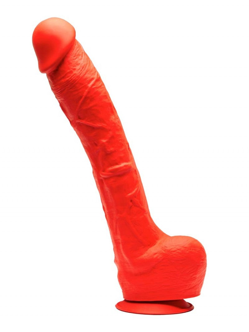 Gode en silicone Stretch N7 - 32 x 7cm Rouge