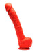 Gode en silicone Stretch N7 - 32 x 7cm Rouge