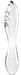 Gode en verre Dazzling Crystal 1 - 18 x 3.6cm Transparent