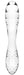 Gode en verre Dazzling Crystal 1 - 18 x 3.6cm Transparent