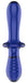 Gode en verre Double Crystal 18.5 x 3.5cm Bleu