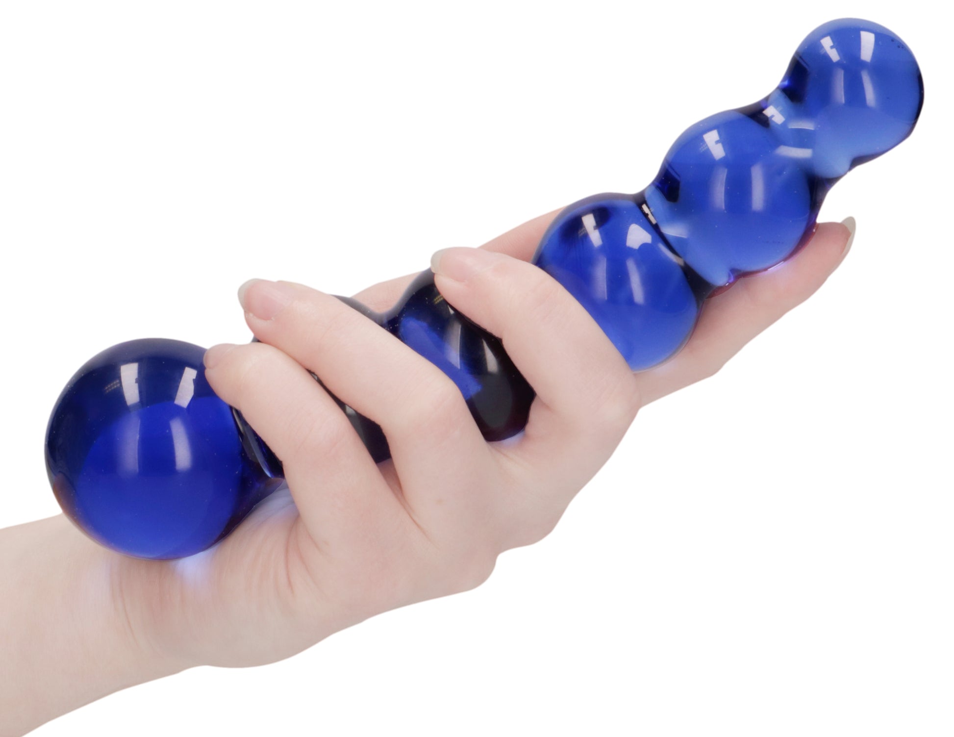 Gode en verre Planets Bleu 18 x 4.3 cm