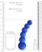 Gode en verre Planets Bleu 18 x 4.3 cm