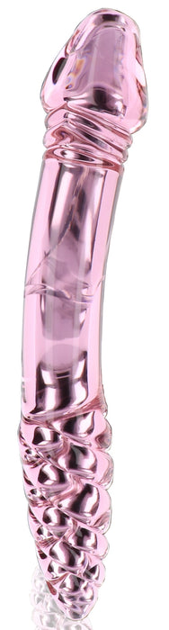 Gode en verre Rhinestone Scepter 23 x 3.6cm Rose