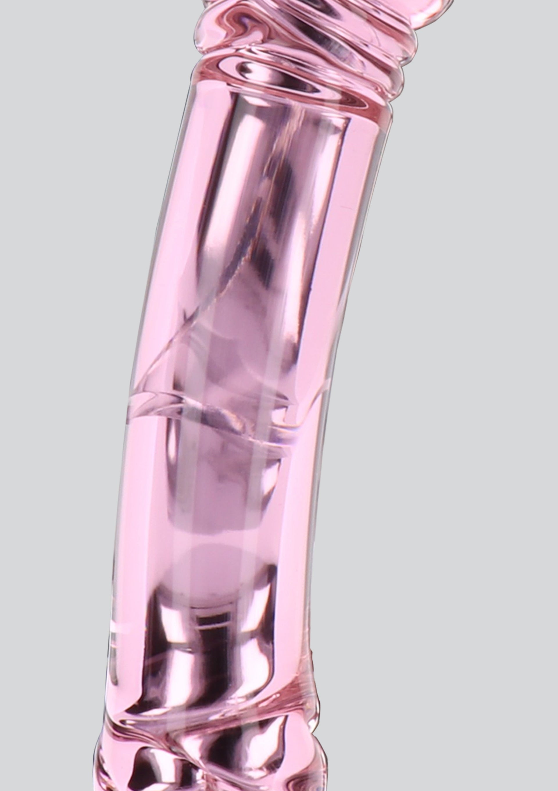 Gode en verre Rhinestone Scepter 23 x 3.6cm Rose