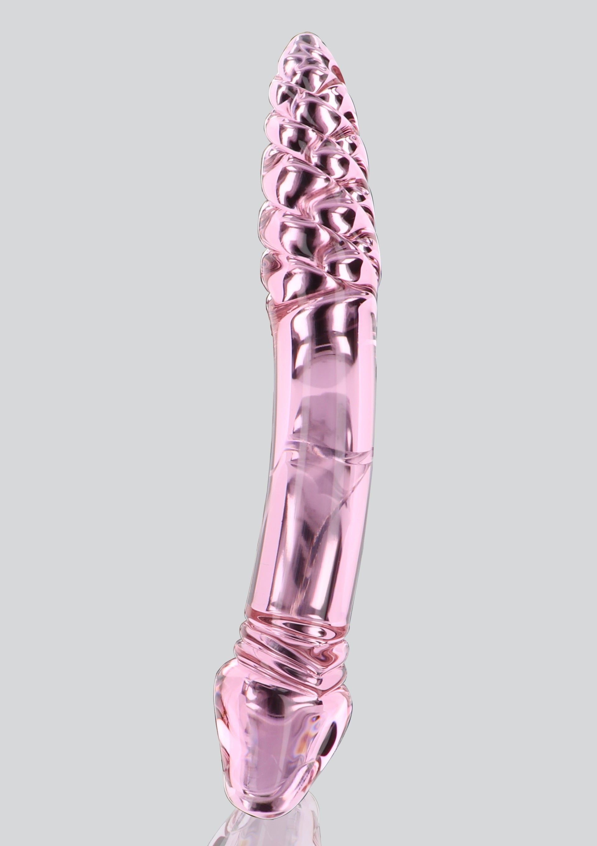 Gode en verre Rhinestone Scepter 23 x 3.6cm Rose