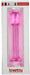 Gode en verre Romande Right 15 x 3.3cm Rose