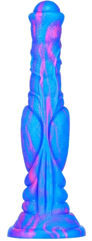 Gode Fantasy DOG LONG 26 x 6cm Bleu-Rose