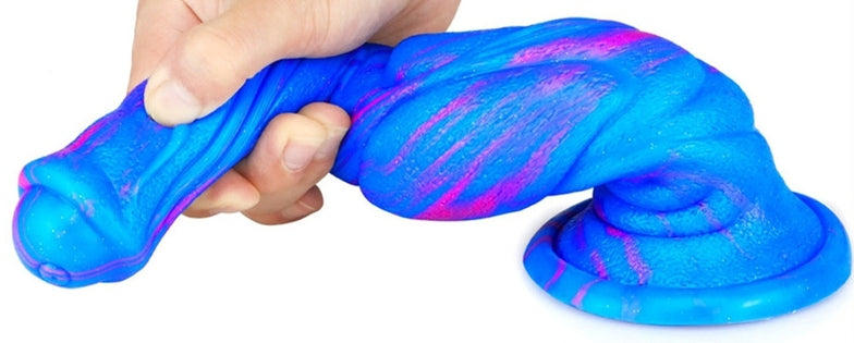 Gode Fantasy DOG LONG 26 x 6cm Bleu-Rose