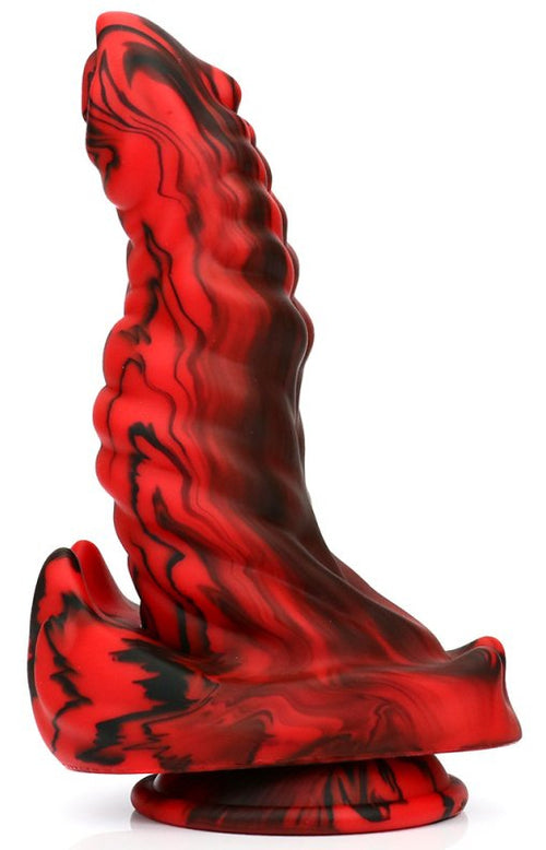 Gode Fantasy Hybrixis 18 x 6.3cm Rouge et Noir