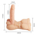 Gode flexible et vibrant Bigger Man 13 x 3.5 cm