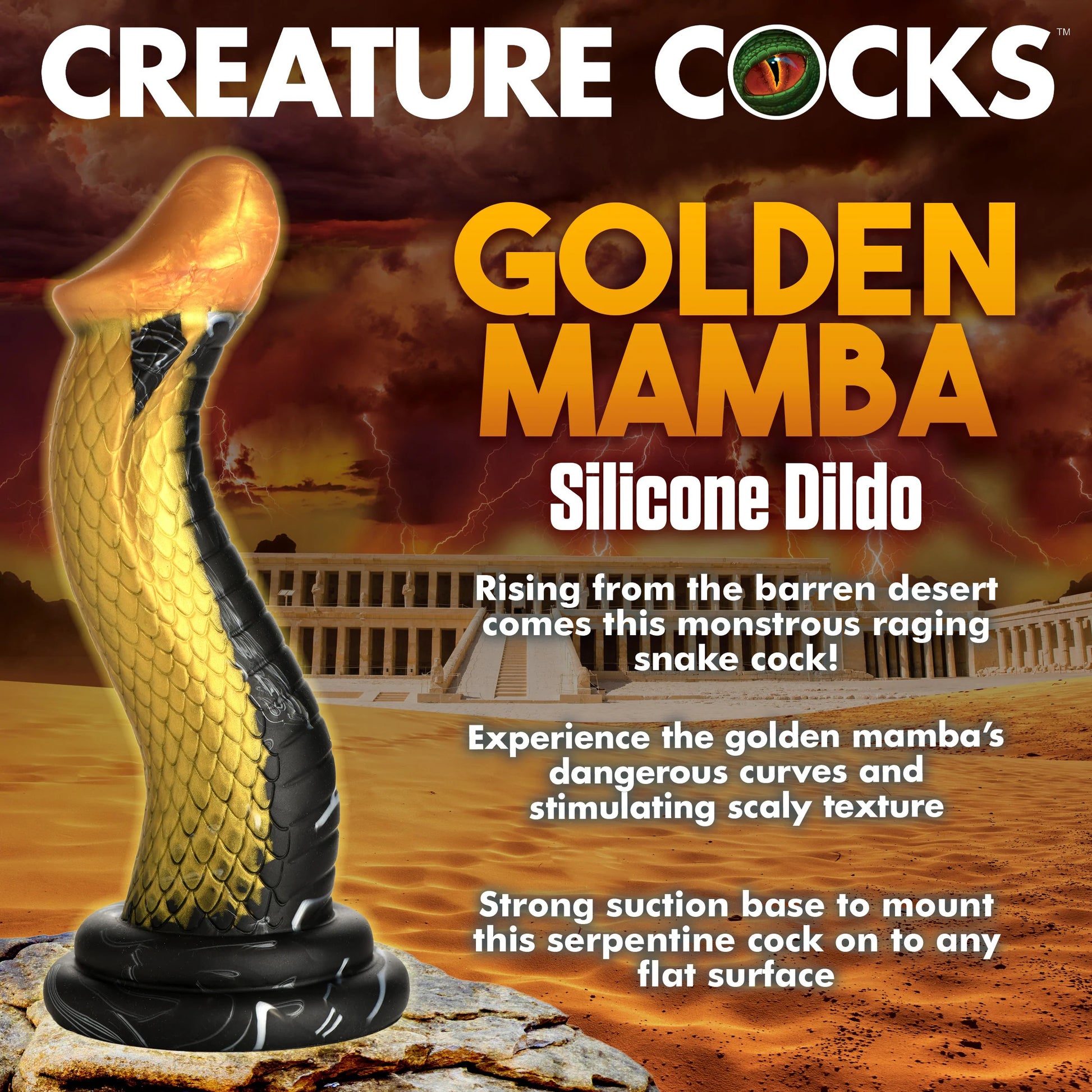 Gode Golden Mamba 20 x 6cm