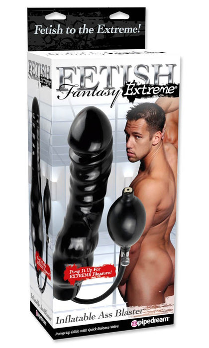 Gode gonflable 20 x 6.5 cm Noir