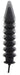 Gode gonflable Expert Ribbed 28 x 6 cm Noir