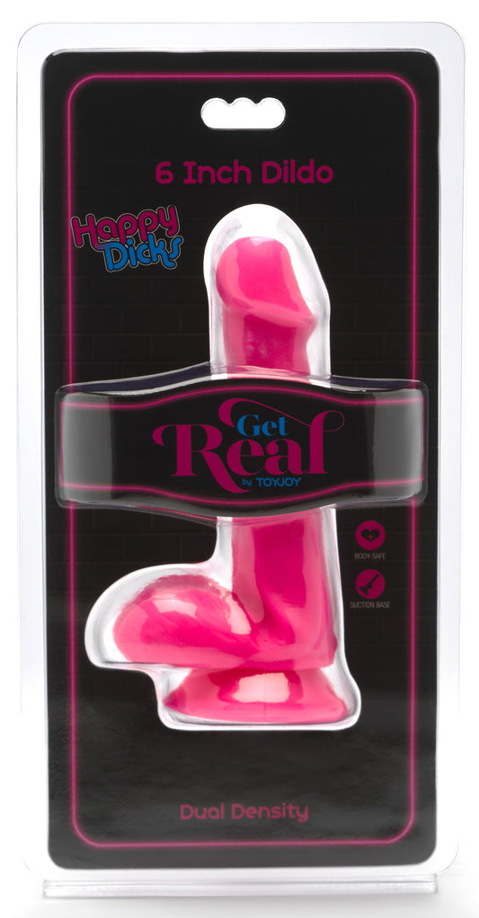 Gode Happy Dick 12 x 3.3 cm Rose
