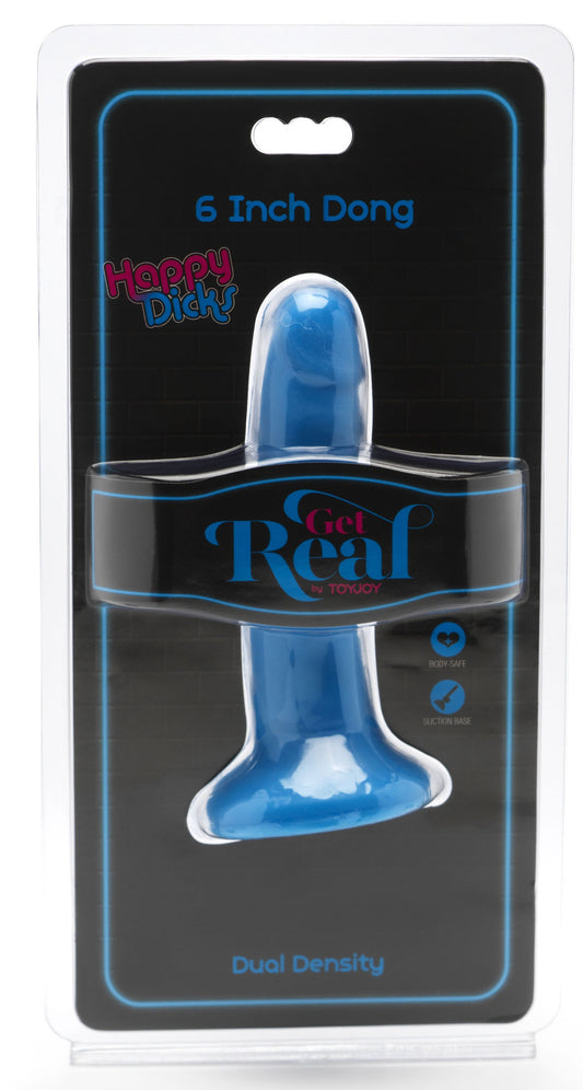 Gode Happy Dick 13 x 3 cm Bleu