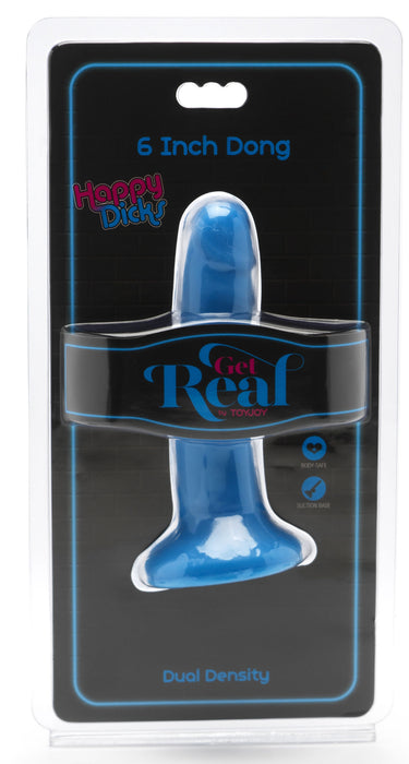 Gode Happy Dick 13 x 3 cm Bleu