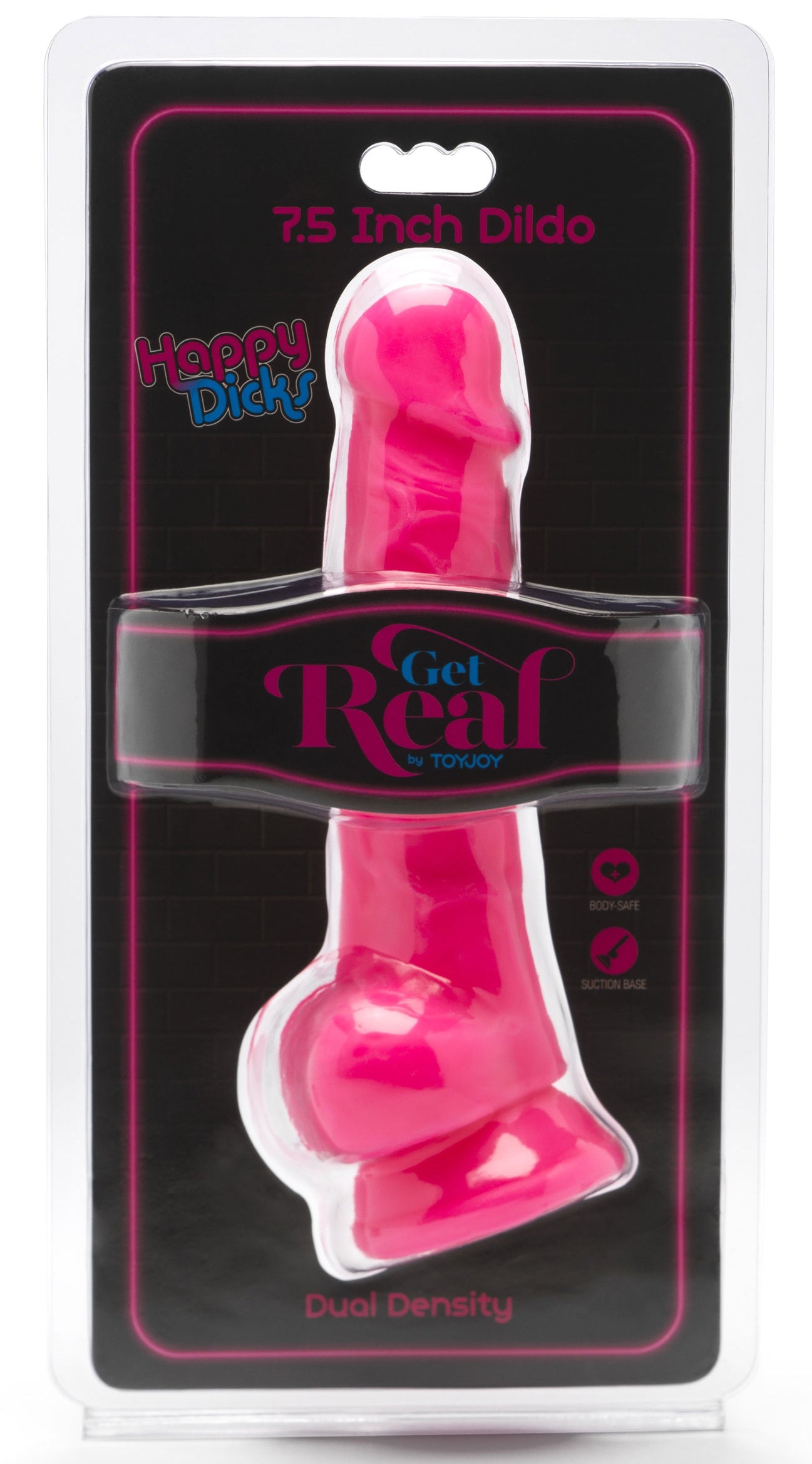 Gode Happy Dick 14 x 3.8 cm Rose