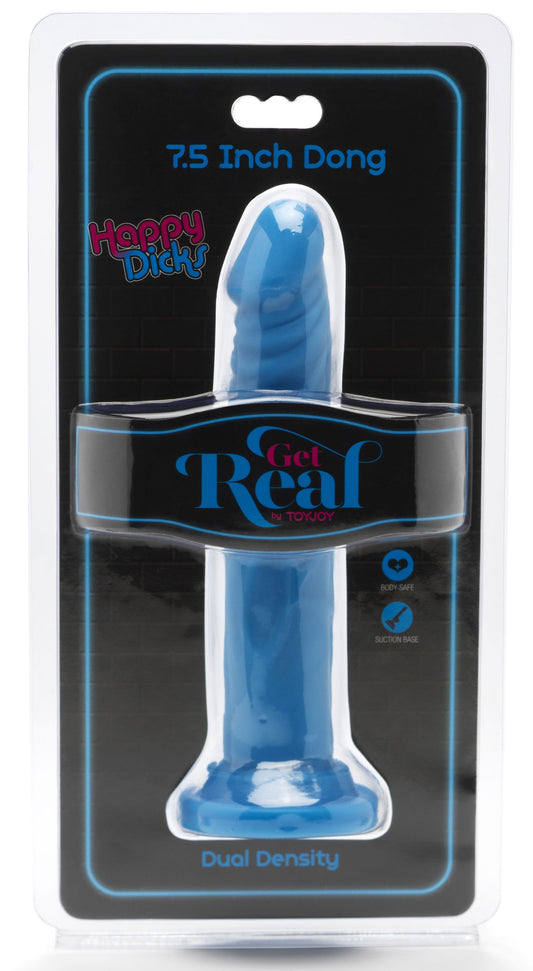 Gode Happy Dick 18 x 3.5 cm Bleu