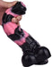 Gode Horse Hurulf M 24.5 x 6.5cm Noir-Rose