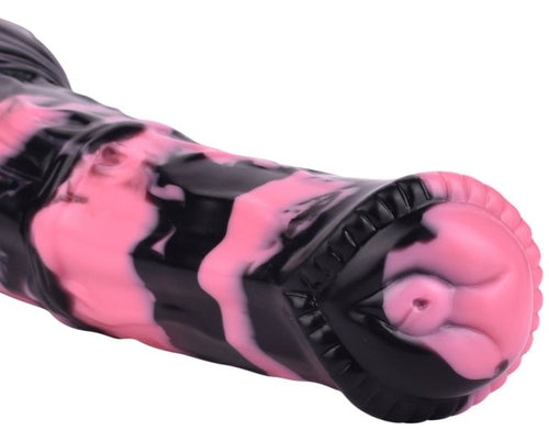 Gode Horse Hurulf M 24.5 x 6.5cm Noir-Rose