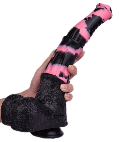Gode Horse Tinulf L 28 x 6.5cm Noir-Rose