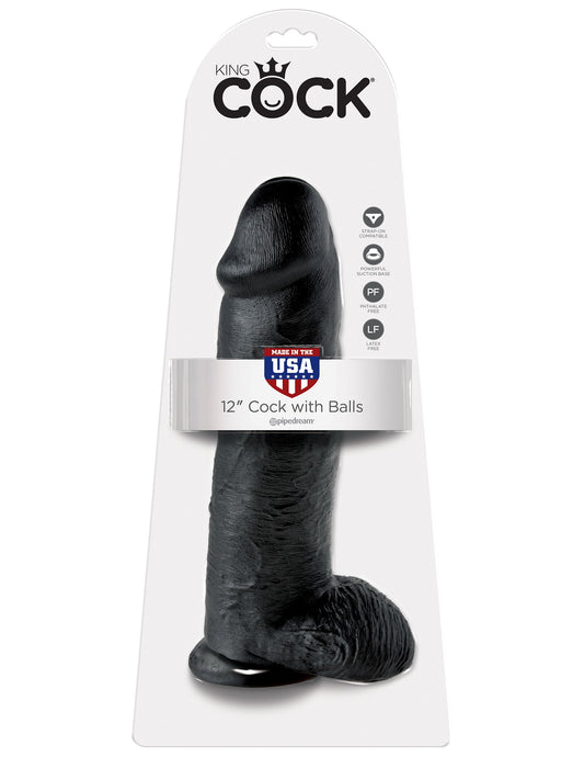 Gode King Cock 27 x 8 cm Noir